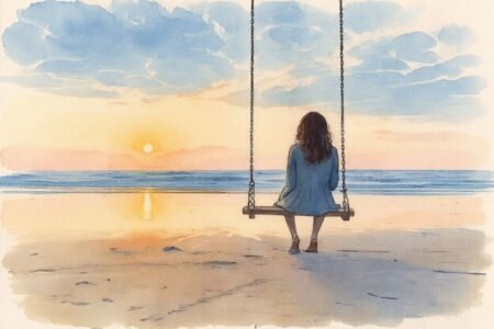 The Gen Z Paradox: Why the Most Informed Gen Z is Also the Most Emotionally Lost ? A girl swinging