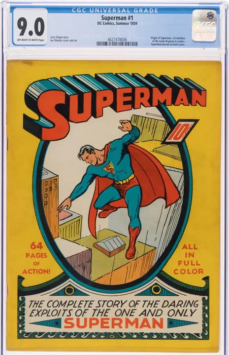 The copy of ‘Superman No. 1’ Comic sold for $9.12 Million