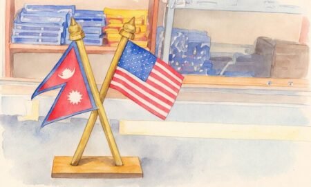 Nepal USA flag ( Nepal America Relationship )